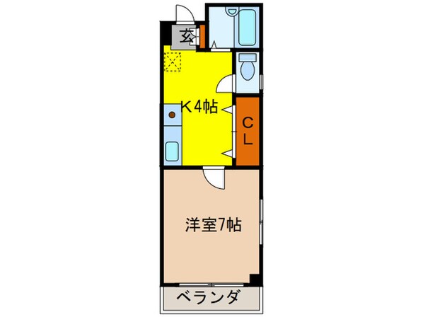 中蔵ハイツの物件間取画像